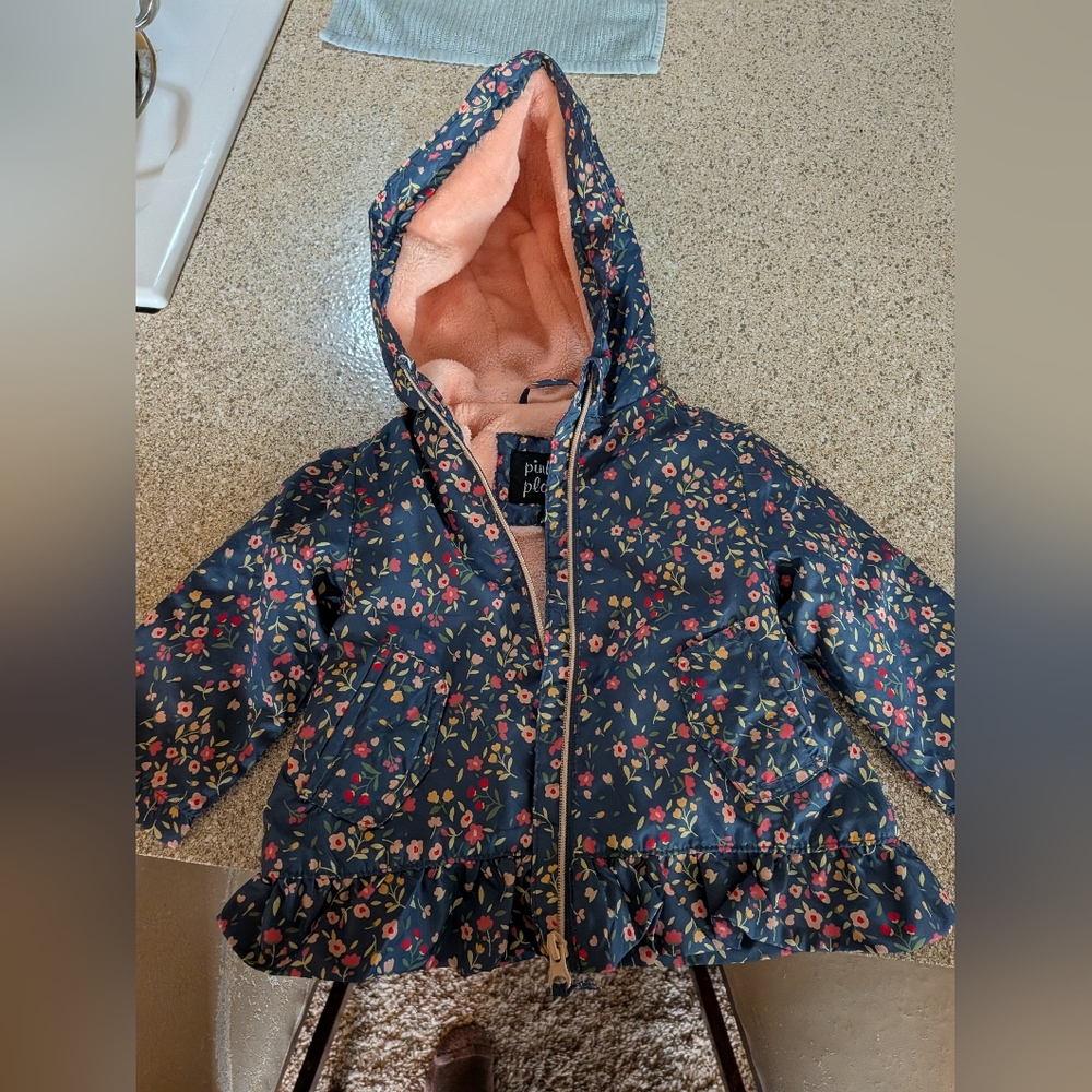Floral Hooded Coat